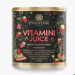 Vitamini Juice Morango Lata 351g lata Essential