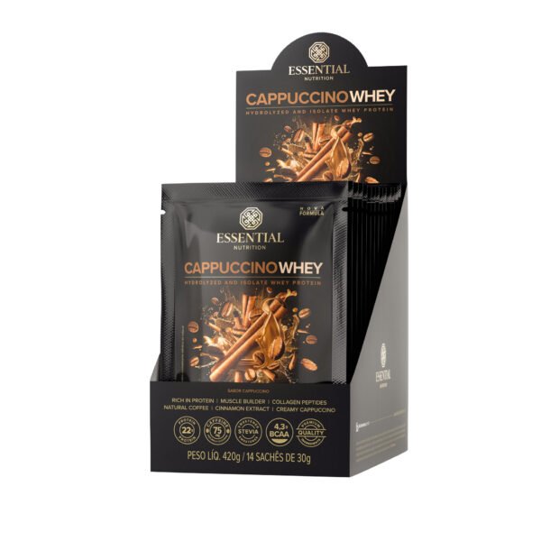 CAPPUCCINO WHEY DISPLAY 420G/14DS ESSENTIAL