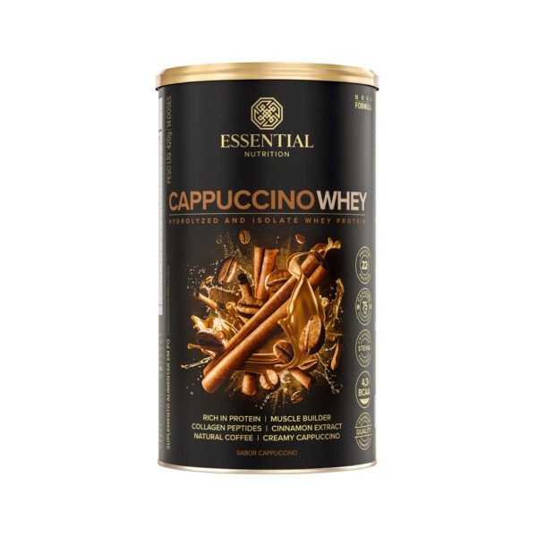 Cappuccino Whey Lata 420g/14DS Essential