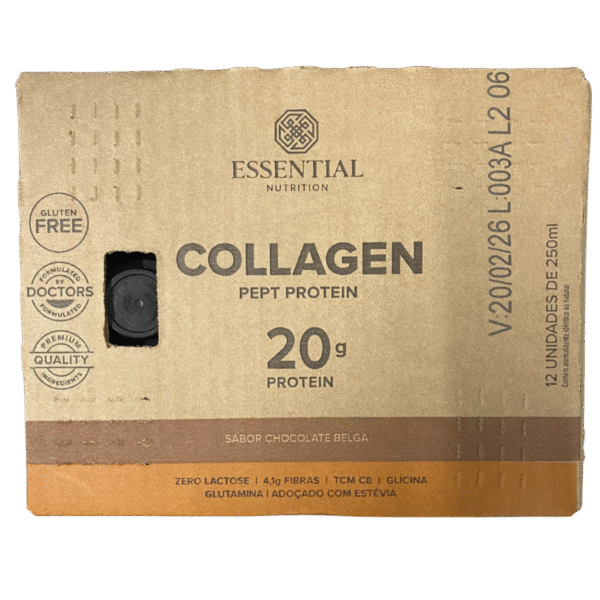 Collagen Pept Protein Caixa 12un Essential Nutrition