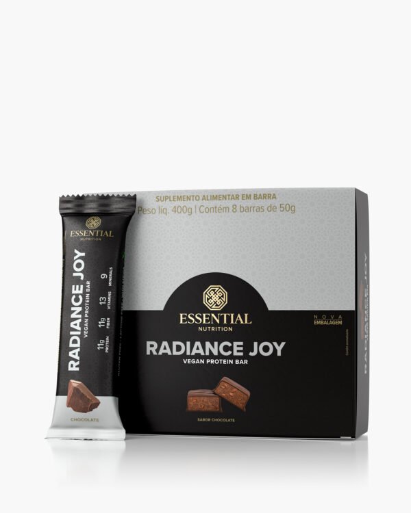 Radiance Joy Plant Based Chocolate Display 8 Barras Essential