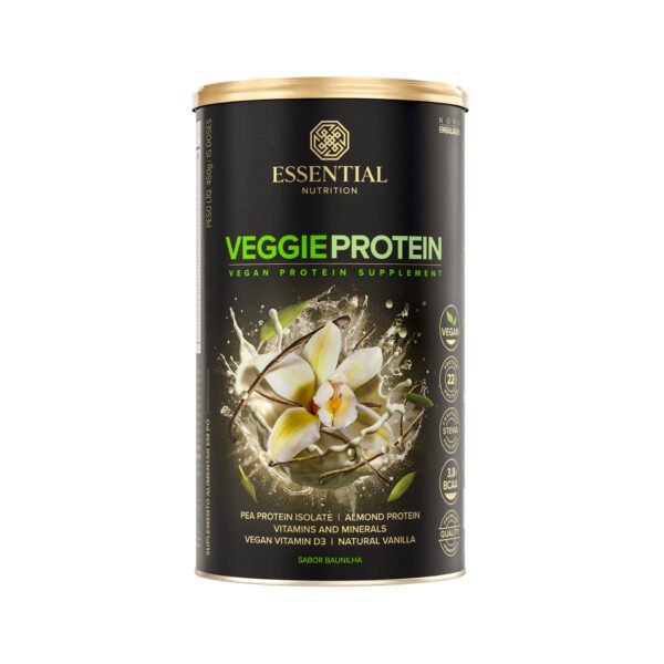 Veggie Protein Vanilla Lata 450g/15Ds Essential