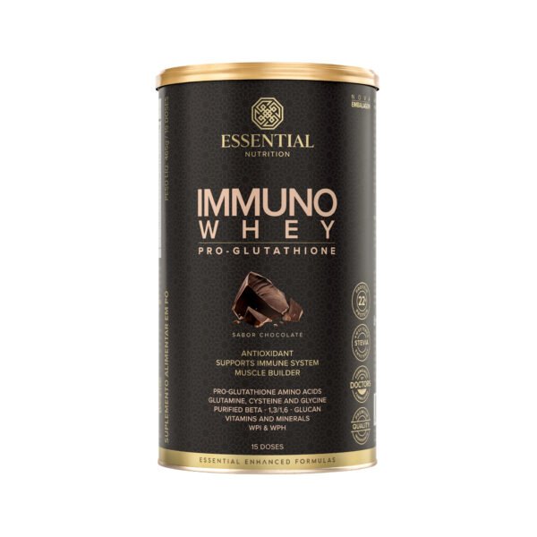 Immuno Whey Pro Glutathione Cacao Lata 465g/15Ds Essential