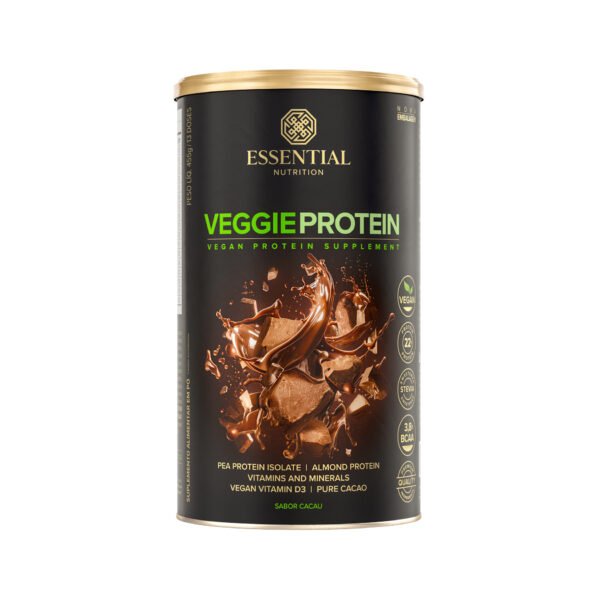 Veggie Protein Cacao Lata 455G/13Ds Essential