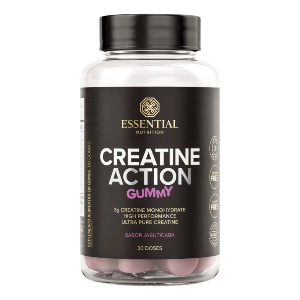 Creatine Action Gummy Jabuticaba 3g 30 Doses Essential