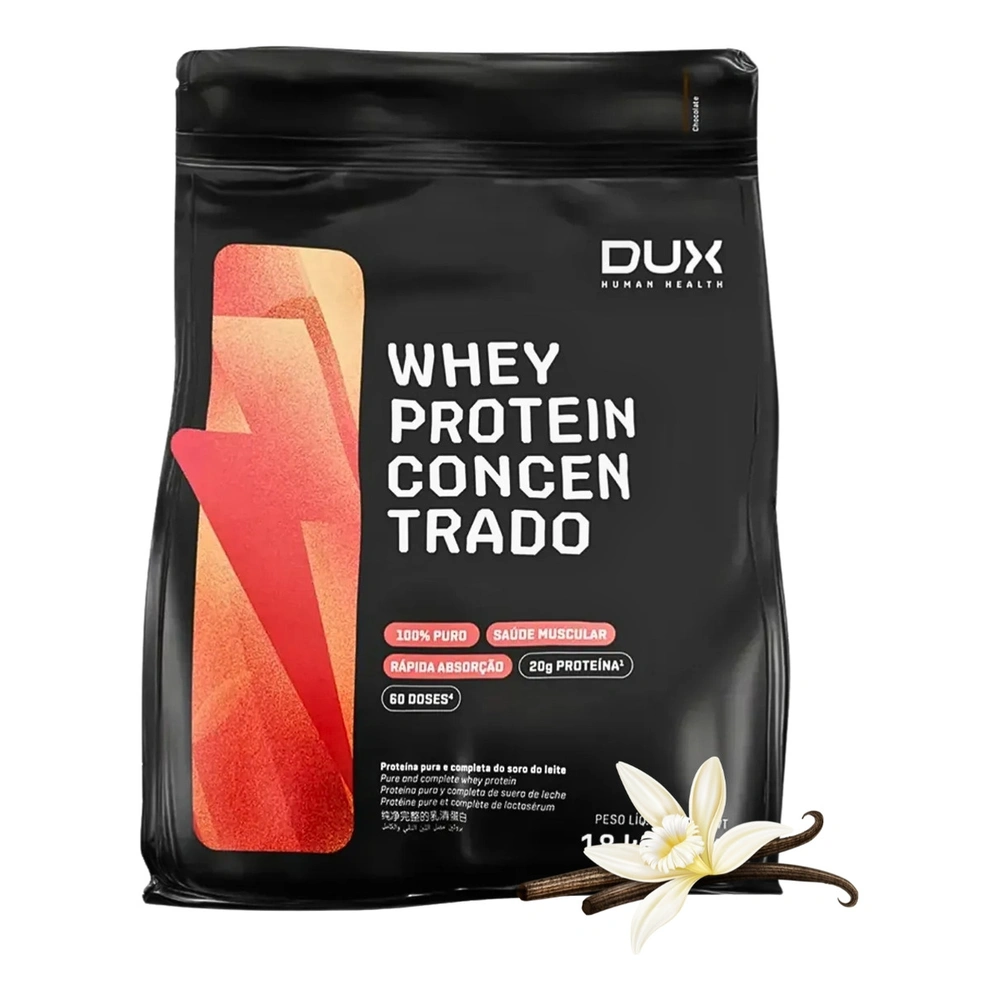 WHEY PROTEIN CONCENTRADO DUX BAUNILHA 1,8KG