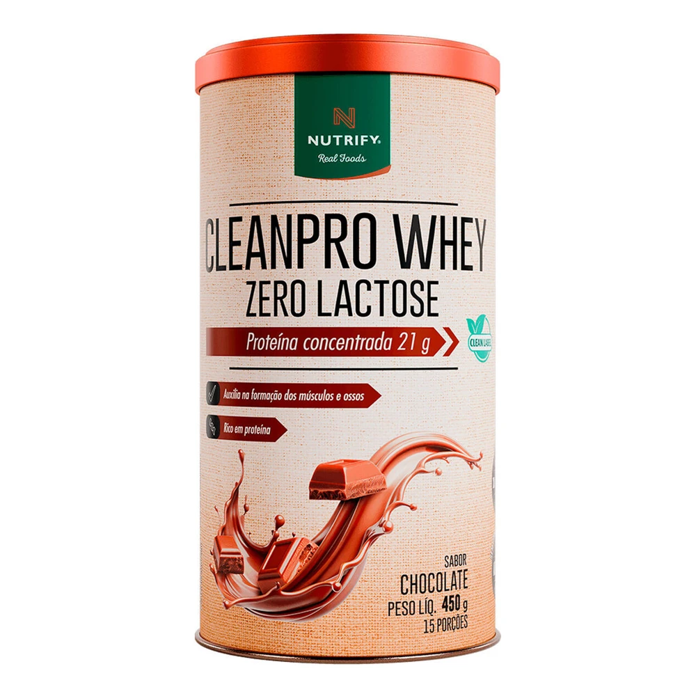 CLEANPRO WHEY CHOCOLATE ZERO 450G NUTRIFY