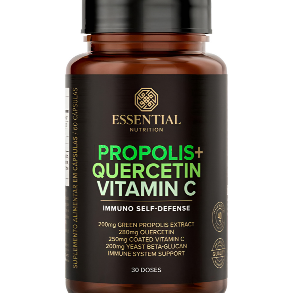 PROPOLIS + QUERCETIN VITAMIN C 60 CAPS ESSENTIAL NUTRITION